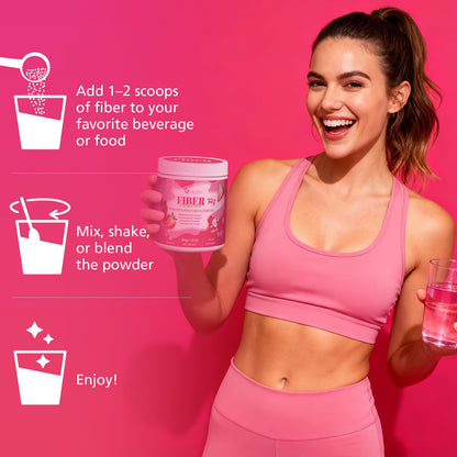Migcopat Superfood Fiber Powder with Probiotics, Prebiotics, Digestive Enzymes, Vitamin C, Inulin, Magnesium, 14G Fiber Supplement for Digestive Support & Skin Health - Maple Wellness Supplements