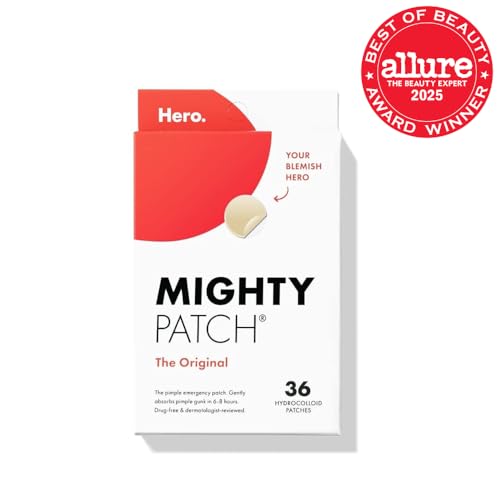 Mighty Patch Original Patch from Hero Cosmetics - 1 Hydrocolloid Acne Pimple Patches - Maple Wellness Supplements
