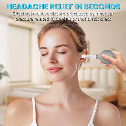 Migraine & Ear Pressure Relief Device | Tension Headache, Ear Ache & Airplane Pressure Relief | Drug-Free Migraine Relief Products Gift for Sufferers（Gray） - Maple Wellness Supplements