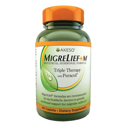 MigreLief+M – Advanced Nutritional Support Supplement for Women’s Neurological Health and Head Comfort – 60 Caplets (1-Month Supply) - Maple Wellness Supplements