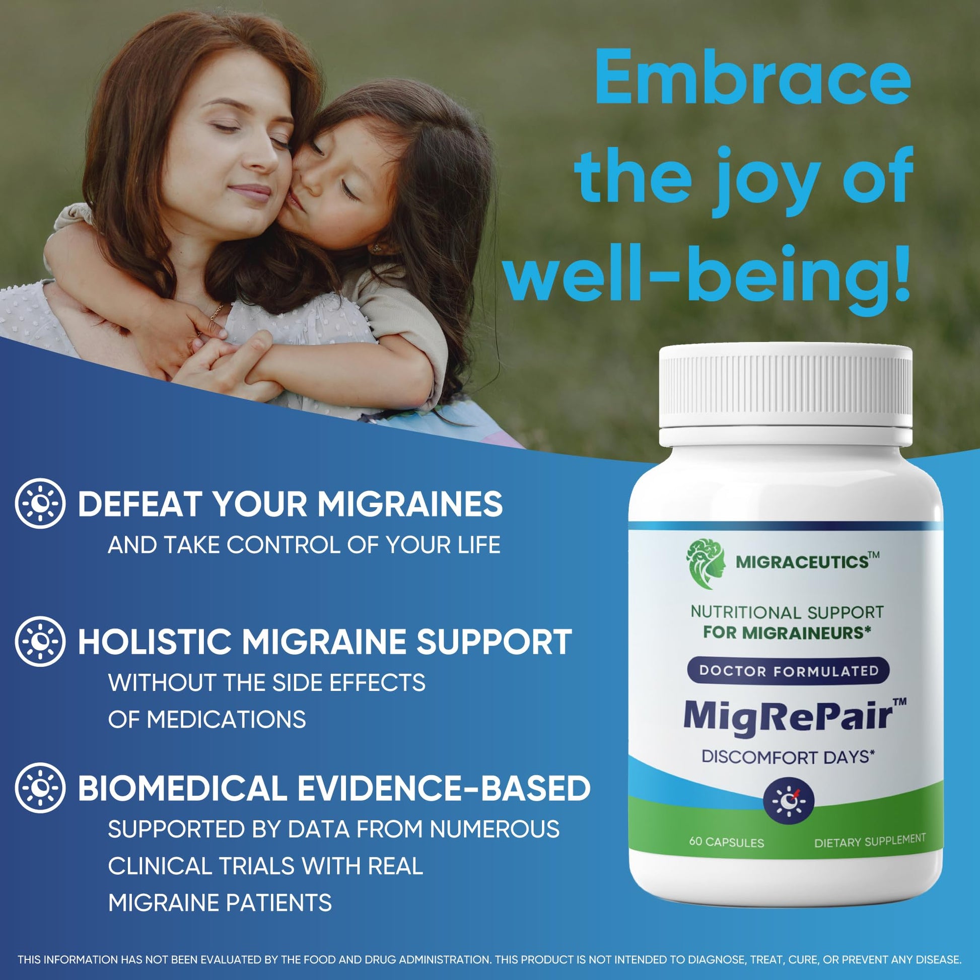 MigRePair | Doctor Formulated Natural Herbal Supplement for Migraine Relief Needs | Supports Relief During Migraine Discomfort (Ictal Phase) - Maple Wellness Supplements