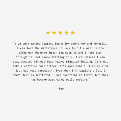 Mikra Clarity Nootropic Focus Drink Mix - Daily Cognitive & Calm Support Formula with Citicoline, Lion’s Mane & L-Theanine - Calm Drink Mix & Focus Aid for Energy and Clarity - 14 Single-Serve Sachets - Maple Wellness Supplements