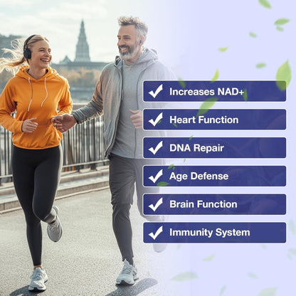 Mila Miamor NAD+ for Cellular Energy & Anti-Aging Supplement| Boost Focus, Vitality & Mitochondrial Function | Supports DNA Repair, Brain Health & Endurance | Non-GMO, Gluten-Free | 60 Capsules - Maple Wellness Supplements
