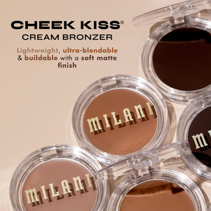 Milani Cheek Kiss Cream Bronzer, 110 - Hey Honey, Vegan & Cruelty-Free, Made in Korea, Lightweight Glow, Soft Matte Finish - Maple Wellness Supplements