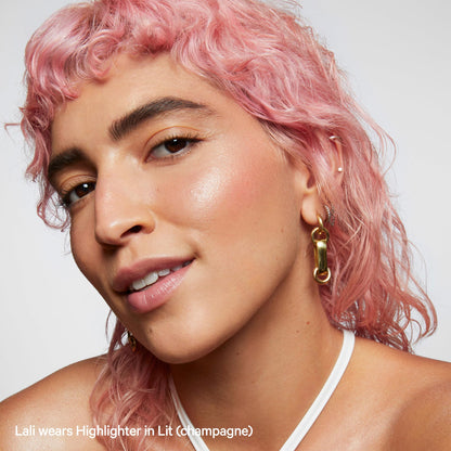 Milk Makeup Bronzer, Blush + Highlighter Set – Bronzer in Baked .19oz, Multi-Use Cream Blush + Lip Color in Werk (Dusty Rose) .21oz and Highlighter Stick in Lit (Champagne) .21oz – Hydrating Formulas - Maple Wellness Supplements