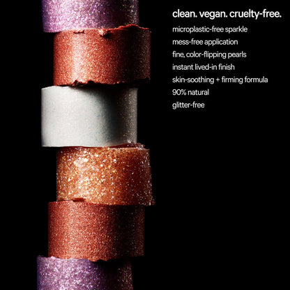Milk Makeup Cooling Water Jelly Shimmer – Buildable Face + Body Highlighter Stick for Sheer Shimmery Glow – Long-Lasting, Hydrating, Glitter Free Formula – Boba (Violet Blue), 0.17oz - Maple Wellness Supplements