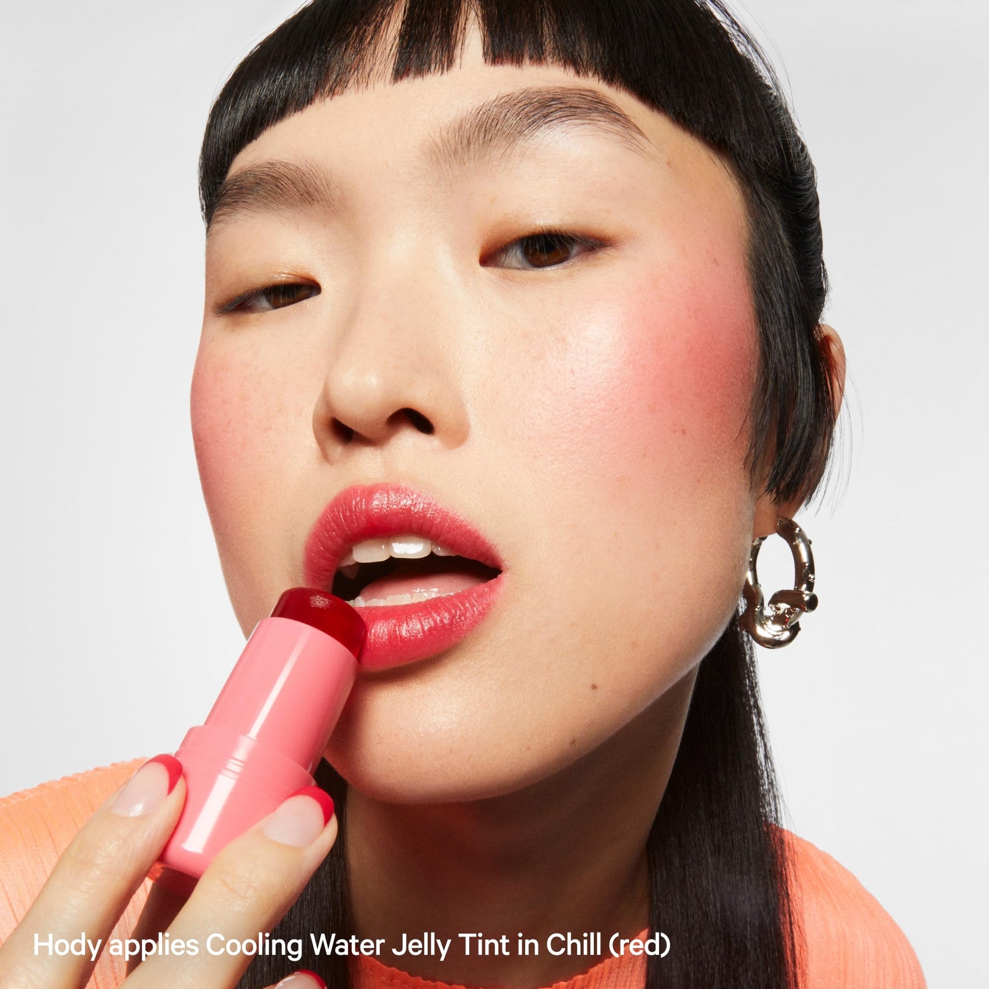 Milk Makeup Cooling Water Jelly Tint – Long-Lasting Sheer Lip + Cheek Stain with Firming Vegan Collagen + Hydrating Aloe – Transfer Proof, Buildable Lip Tint + Blush – Chill (Red), 0.17 oz - Maple Wellness Supplements