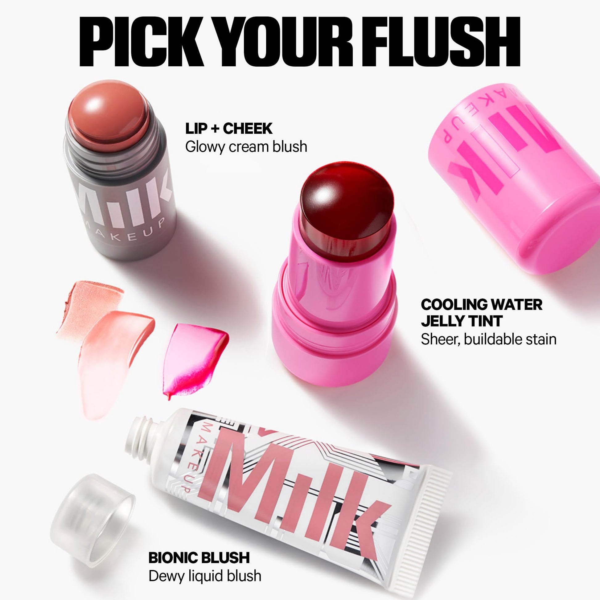 Milk Makeup Cooling Water Jelly Tint – Long-Lasting Sheer Lip + Cheek Stain with Firming Vegan Collagen + Hydrating Aloe – Transfer Proof, Buildable Lip Tint + Blush – Chill (Red), 0.17 oz - Maple Wellness Supplements