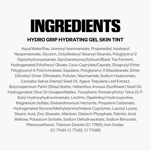 Milk Makeup Hydro Grip Hydrating Gel Skin Tint – 12HR Lightweight Buildable Coverage with Hyaluronic Acid for Natural Dewy Finish – Non-Comedogenic – 9 Medium Tan w/Warm Undertones, 1oz - Maple Wellness Supplements