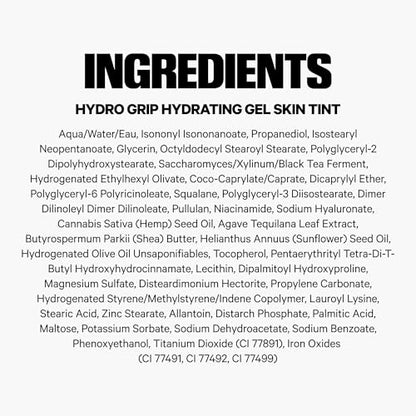 Milk Makeup Hydro Grip Hydrating Gel Skin Tint – 12HR Lightweight Buildable Coverage with Hyaluronic Acid for Natural Dewy Finish – Non-Comedogenic – 9 Medium Tan w/Warm Undertones, 1oz - Maple Wellness Supplements