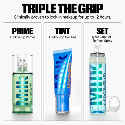 Milk Makeup Hydro Grip Set + Refresh Spray with Hyaluronic Acid – Sets Makeup + Hydrates Skin for Up to 12 Hours – Long-Lasting, Alcohol-Free Facial Mist for Dewy, Radiant Skin – 1.69 oz - Maple Wellness Supplements