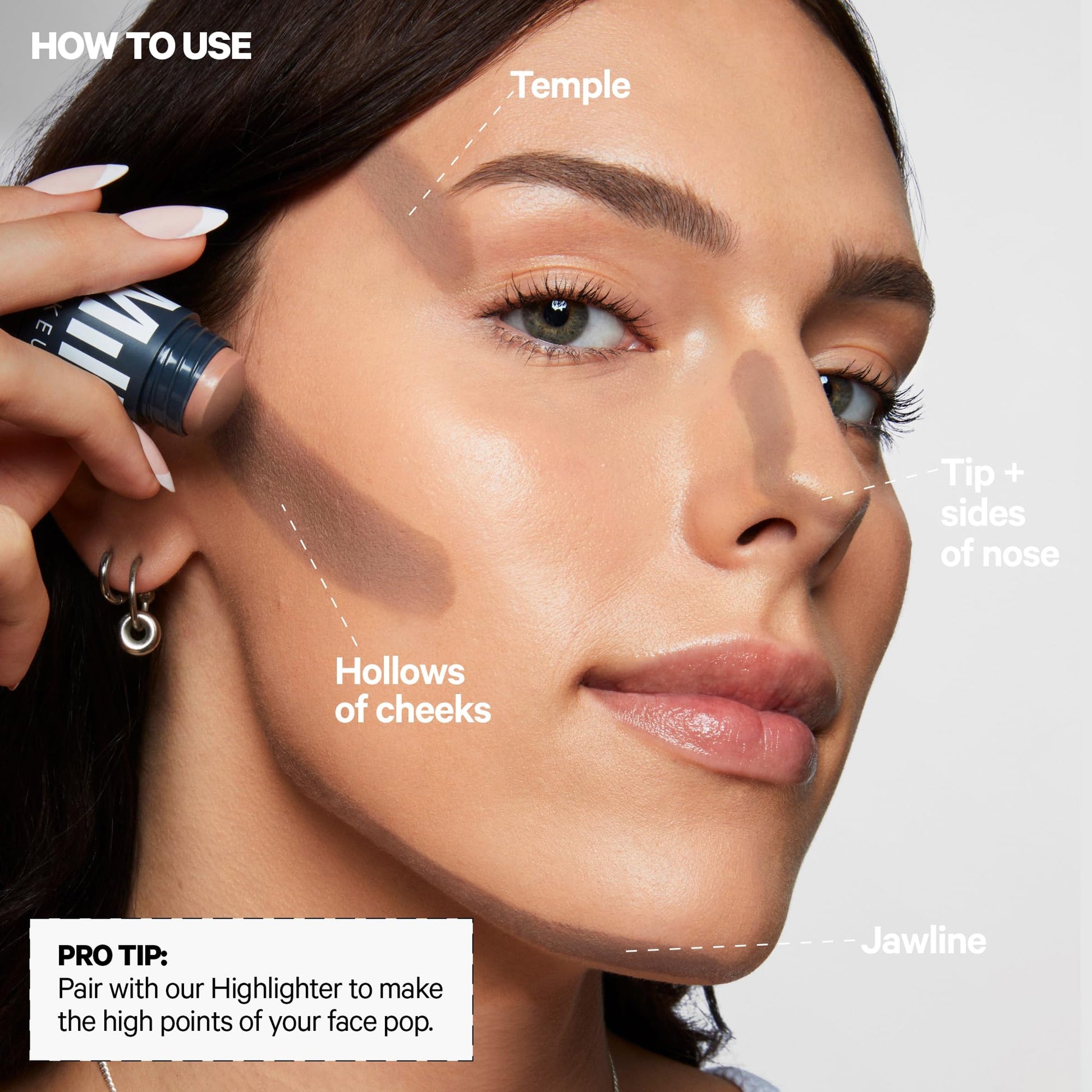 Milk Makeup Sculpt Stick – Cool-Toned Cream Contour Stick Adds Depth, Dimension + Shape for Natural-Looking Shadows – Hydrating, Buildable Formula w/Thyme Extract – Toasted (Fair to Light), 0.19 oz - Maple Wellness Supplements
