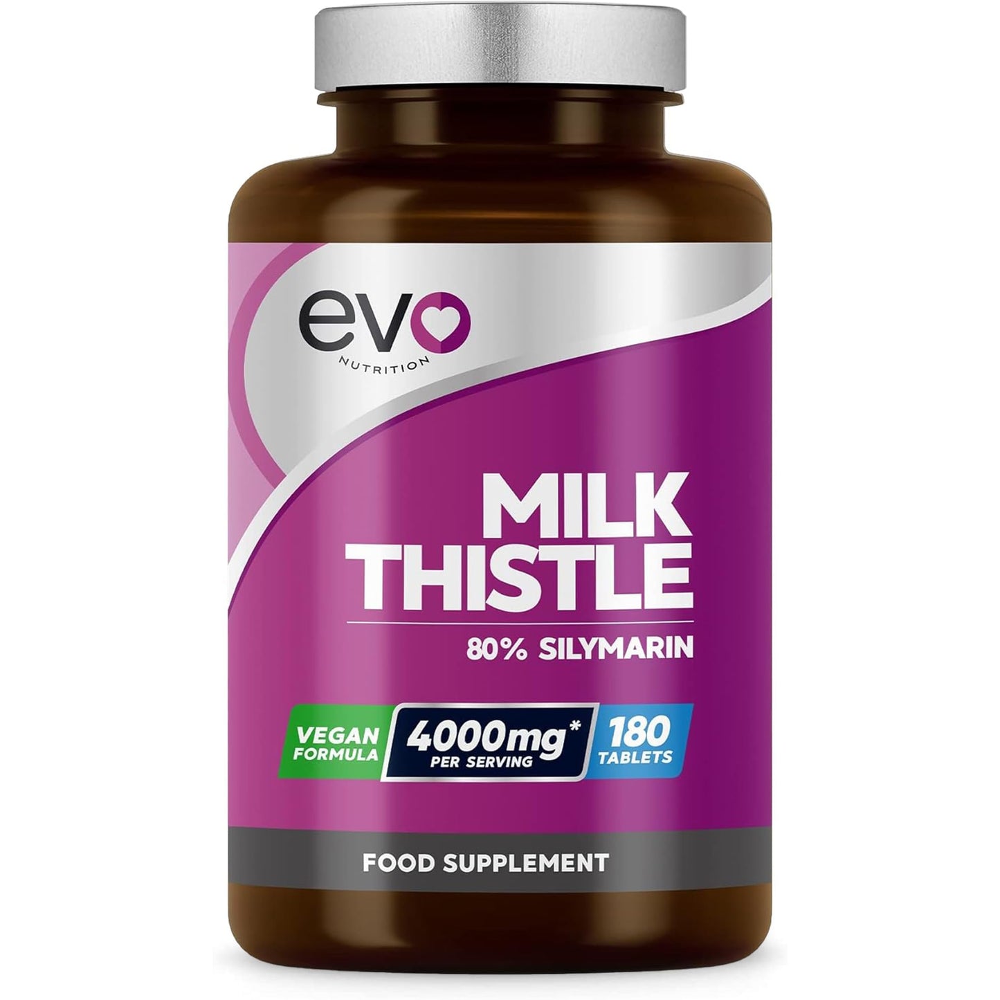 Milk Thistle Tablets 4000mg | 80% Silymarin | 180 Tablets | High Strength Vegan Supple - Maple Wellness Supplements