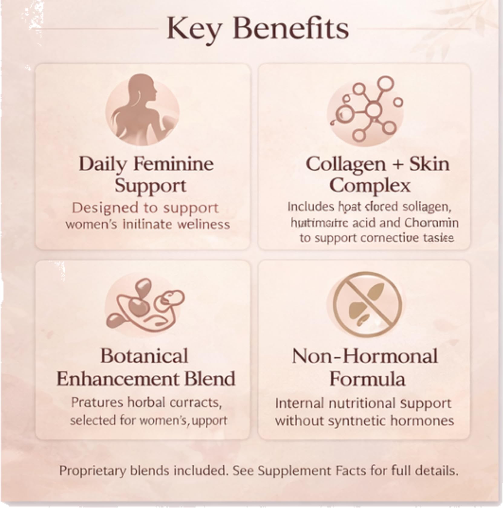 MINANATURALS VELVIRA Feminine Wellness Support Supplement for Women Herbal Rejuvenation Formula with Vitamins, Amino Acids & Collagen 30 Tablets - Maple Wellness Supplements