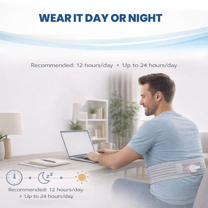 Mint Bucket ActiPatch Wearable Pain-Relief Device, Adjustable Back Wrap Kit for Lower Back, Secure Velcro Hold, Drug-Free Therapy Support, Device + Wrap Included - Maple Wellness Supplements