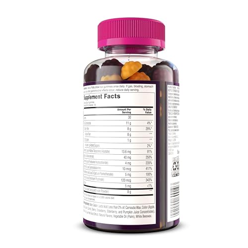 MiraLAX: MiraFIBER Gummies, 8g of Daily Prebiotic Fiber with B Vitamins to Support - Maple Wellness Supplements