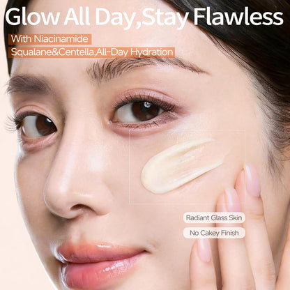 MISS SEASON Glow Velvet Face Primer for Face Before Makeup, Long Lasting Hydrating Primer Face Makeup Primer for Face, Oil Control Moisturizing Cream Pore Blurring Primer for Mature Skin - Maple Wellness Supplements