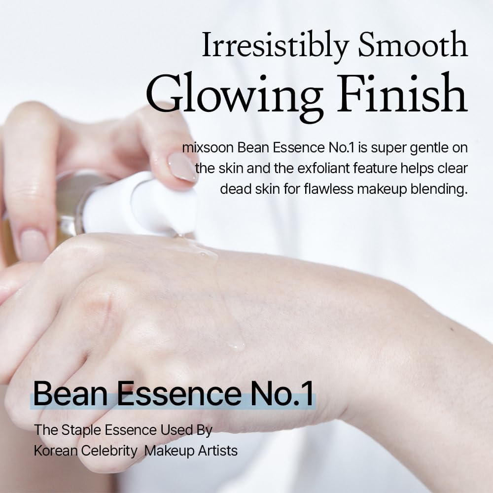 mixsoon Bean Essence Exfoliating, Snail Mucin Moisturizer for Hydrating, Fermented Bean Extract, Gentle Formula - Maple Wellness Supplements