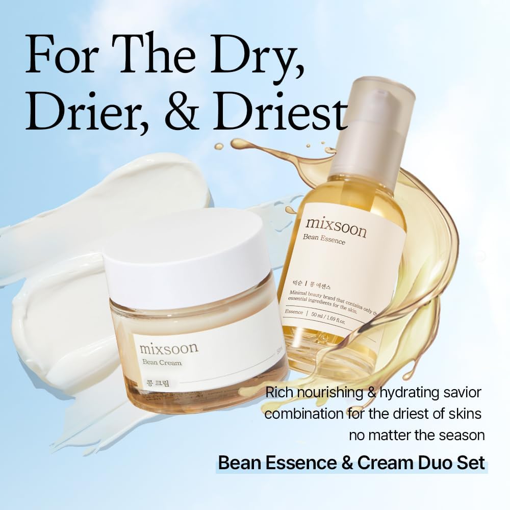 mixsoon Bean Essence Exfoliating, Snail Mucin Moisturizer for Hydrating, Fermented Bean Extract, Gentle Formula - Maple Wellness Supplements