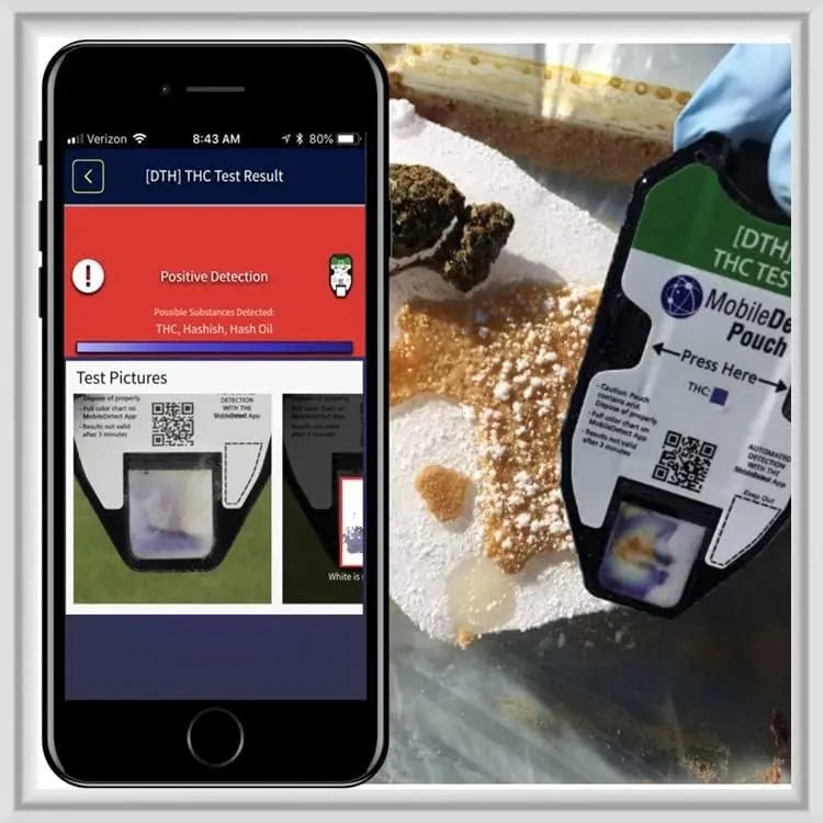 MobileDetect Pouch Residue Detection Multi-Drug Test Kit - Rapid Surface Residue Detector - Maple Wellness Supplements
