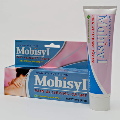 Mobisyl Pain Relieving Creme with Soothing Aloe Vera, 3.5-Ounce Tube - Maple Wellness Supplements