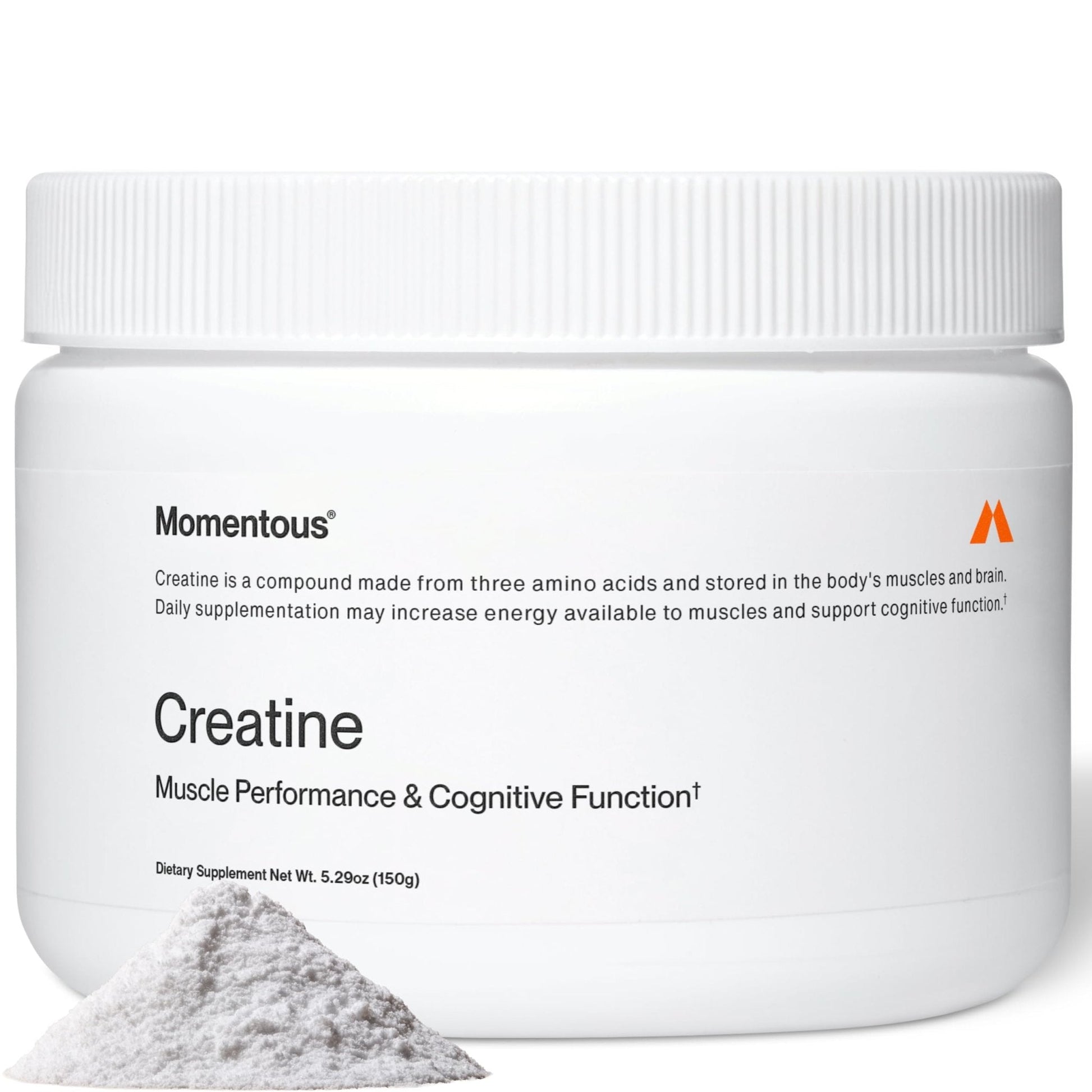 Momentous Creatine Monohydrate Powder - Creatine Powder - Supports Strength, Lean Muscle, & Recovery for Men & Women - NSF Certified for Sport - 5 g per Serving - 30 Servings - Maple Wellness Supplements