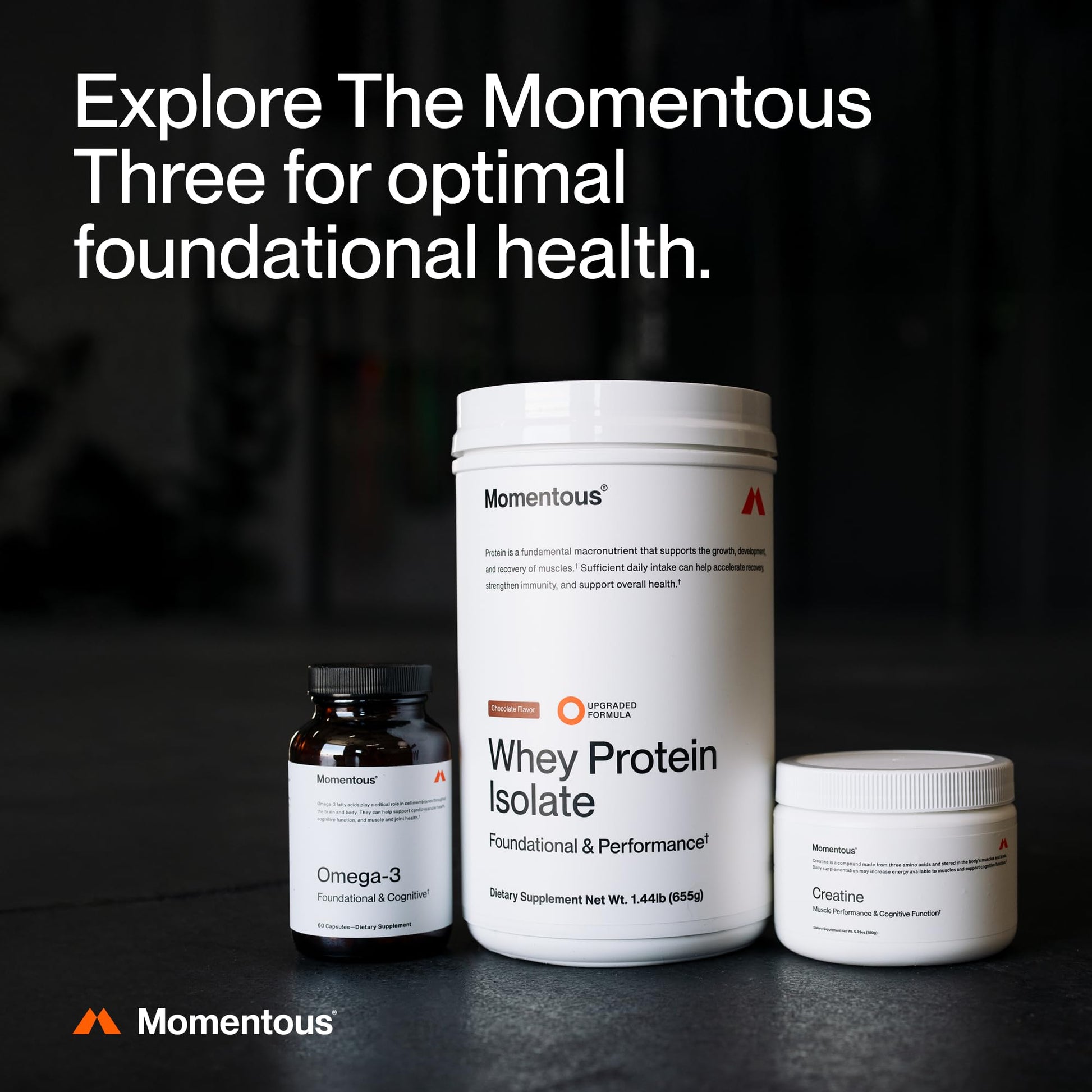 Momentous Creatine Monohydrate Powder - Creatine Powder - Supports Strength, Lean Muscle, & Recovery for Men & Women - NSF Certified for Sport - 5 g per Serving - 30 Servings - Maple Wellness Supplements