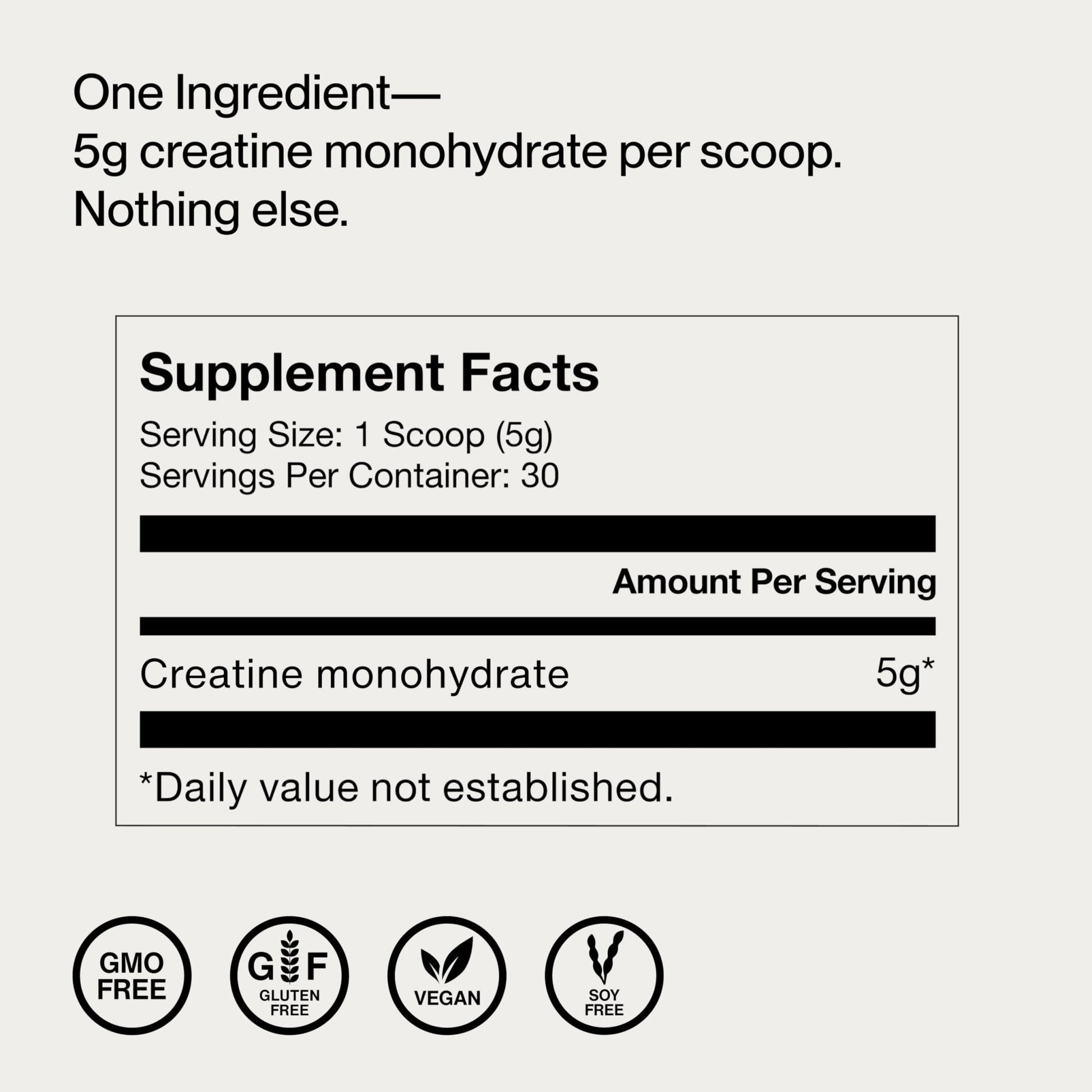 Momentous Creatine Monohydrate Powder - Creatine Powder - Supports Strength, Lean Muscle, & Recovery for Men & Women - NSF Certified for Sport - 5 g per Serving - 30 Servings - Maple Wellness Supplements