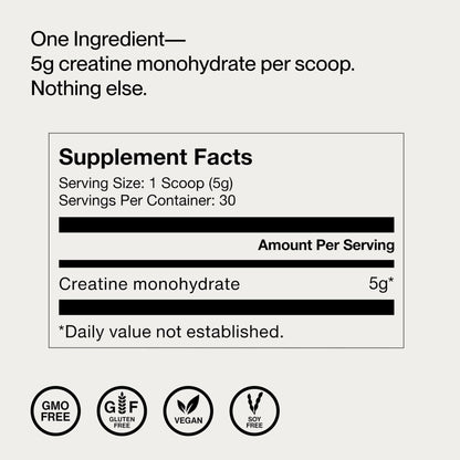Momentous Creatine Monohydrate Powder - Creatine Powder - Supports Strength, Lean Muscle, & Recovery for Men & Women - NSF Certified for Sport - 5 g per Serving - 30 Servings - Maple Wellness Supplements