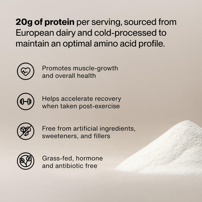 Momentous Essential Grass-Fed Whey Protein Powder - 20 g Whey Isolate Protein - NSF Certified for Sport - Gluten-Free - 25 Servings for Essential Everyday Use - Unflavored - Package May Vary - Maple Wellness Supplements