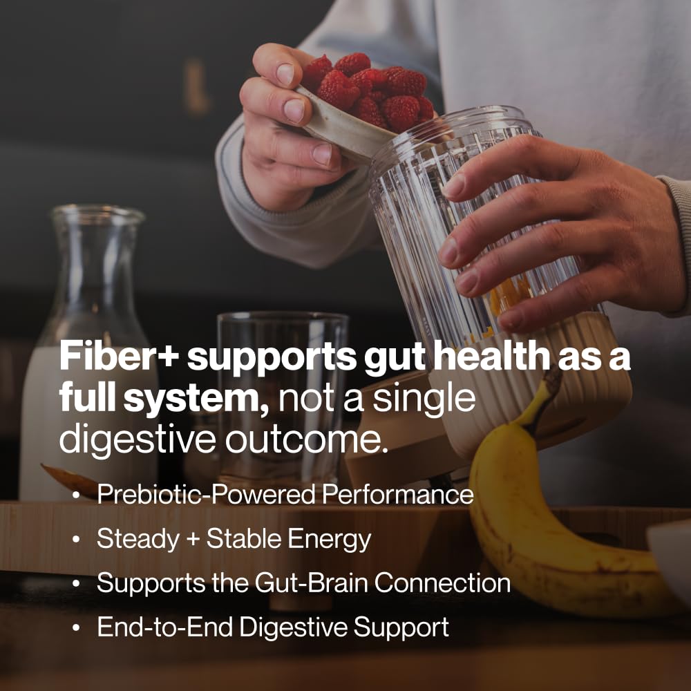 Momentous Fiber+ - Daily Multi-Source Fiber Blend to Support Nutrient Absorption, Natural Energy Production, & Recovery - NSF Certified for Sport - Non-GMO & Gluten-Free - Maple Wellness Supplements