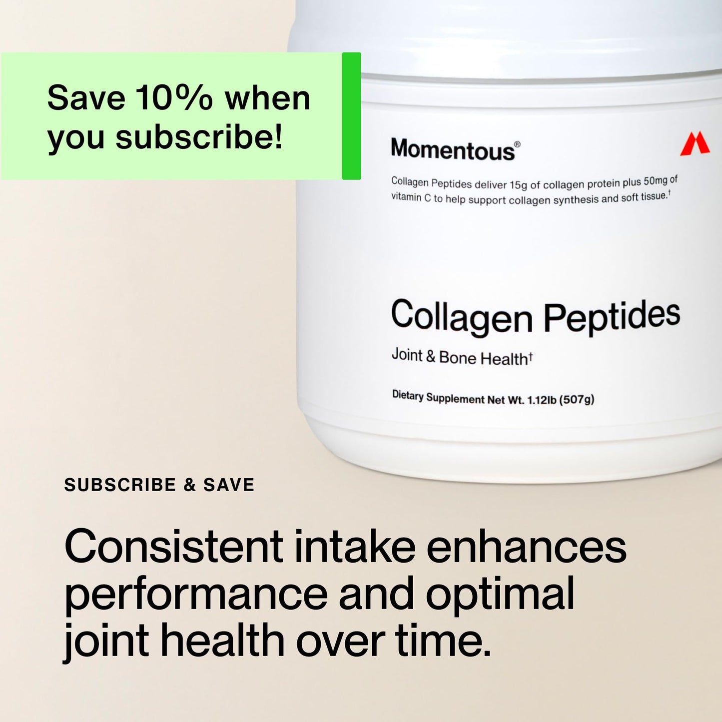 Momentous Grass-Fed Collagen Peptides Powder - Collagen Protein Powder with Fortigel & Vitamin C for Hair, Skin, Nails, & Joint Health Support - NSF Certified for Sport - Packaging May Vary - Maple Wellness Supplements