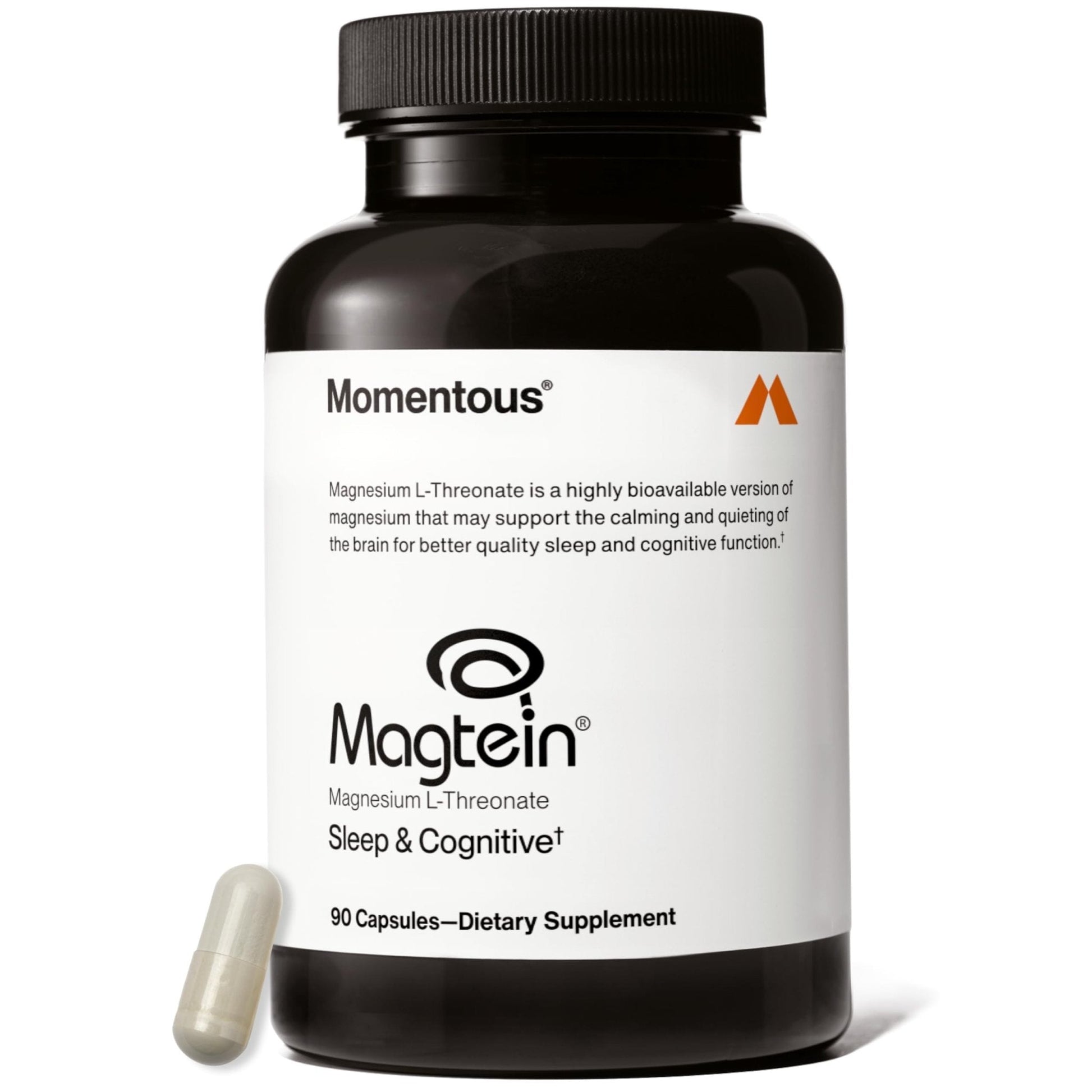 Momentous Magtein Magnesium L-Threonate - Brain & Rest Support Supplement - Boosts Cognitive Function & Sleep Quality - Maple Wellness Supplements