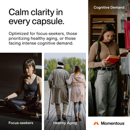Momentous Magtein Magnesium L-Threonate - Brain & Rest Support Supplement - Boosts Cognitive Function & Sleep Quality - Maple Wellness Supplements