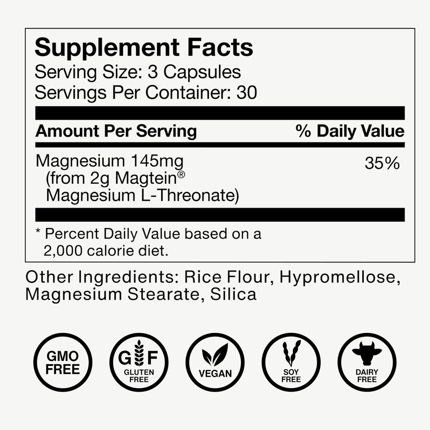 Momentous Magtein Magnesium L-Threonate - Brain & Rest Support Supplement - Boosts Cognitive Function & Sleep Quality - Maple Wellness Supplements