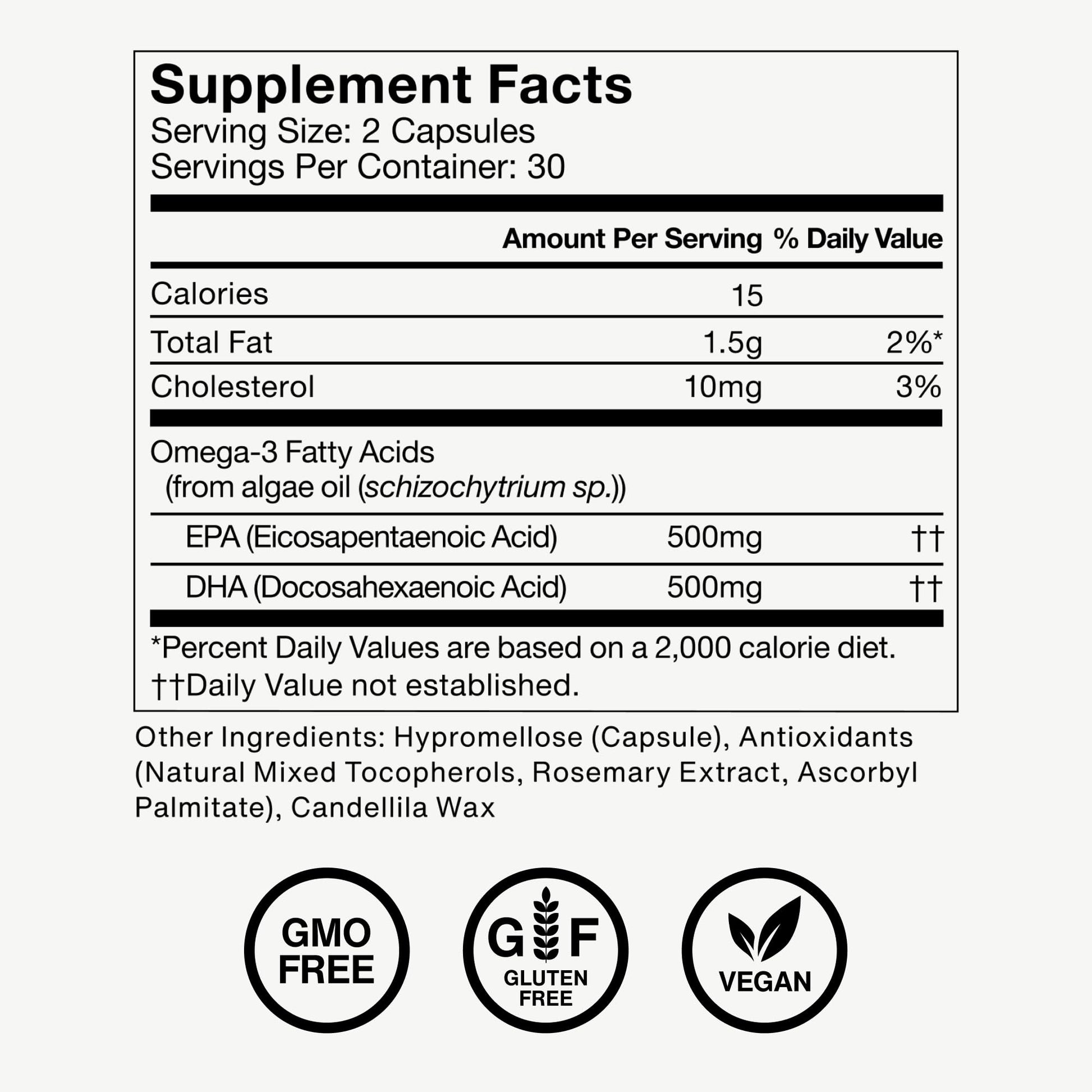 Momentous Vegan Omega-3 - Plant-Based EPA & DHA Supplement for Men & Women - Sourced from Algae Oil - Supports Heart, Joint, & Brain Health - NSF Certified for Sport - 1,000 mg - 30 Servings - Maple Wellness Supplements