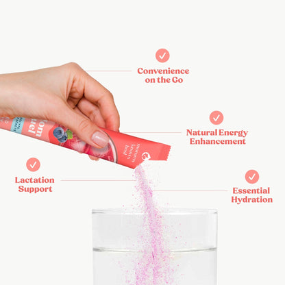 Mommy Knows Best Mom Fuel Electrolyte Drink Mix for Moms, Hydration Support - for Pregnancy, Prenatal, Electrolytes + Trace Minerals, - Maple Wellness Supplements
