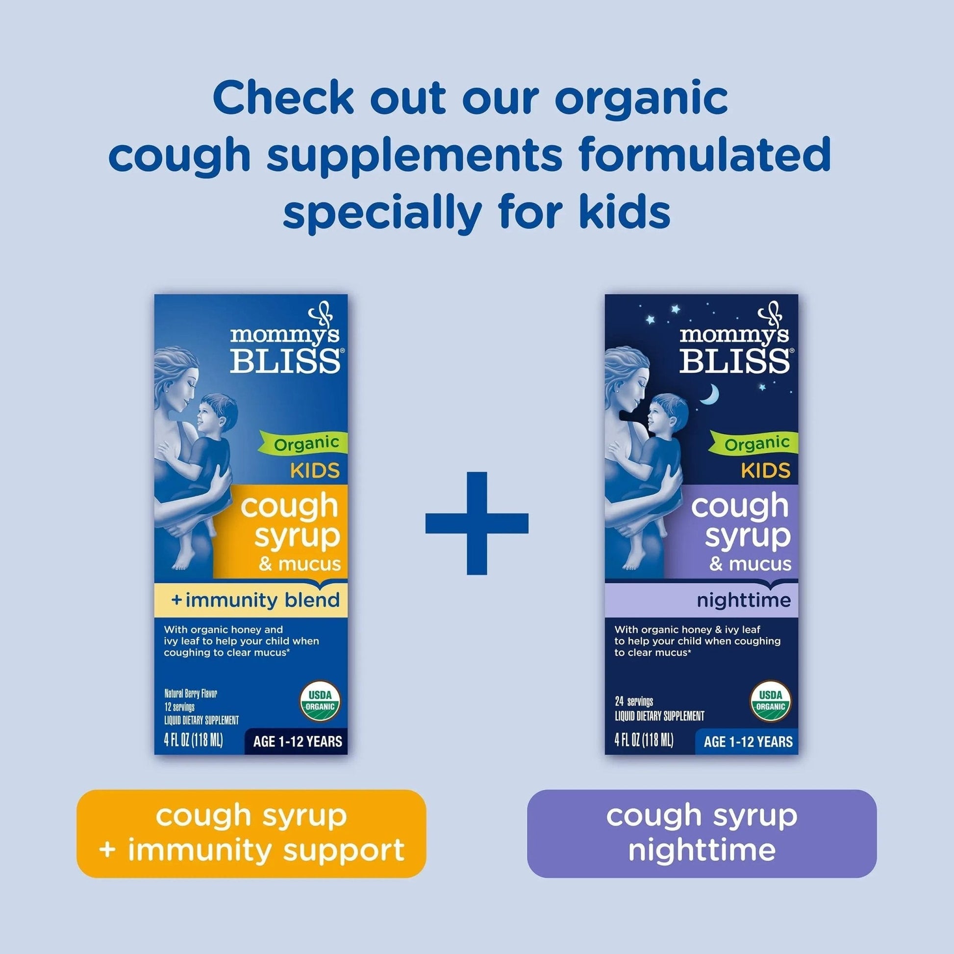 Mommy's Bliss Children's Pain and Fever Reducer, Kids Acetaminophen, Dye Free, Delicious Mixed Berry Flavor, Ages 2+, 4 Fluid Ounces (Pack of 2) - Maple Wellness Supplements