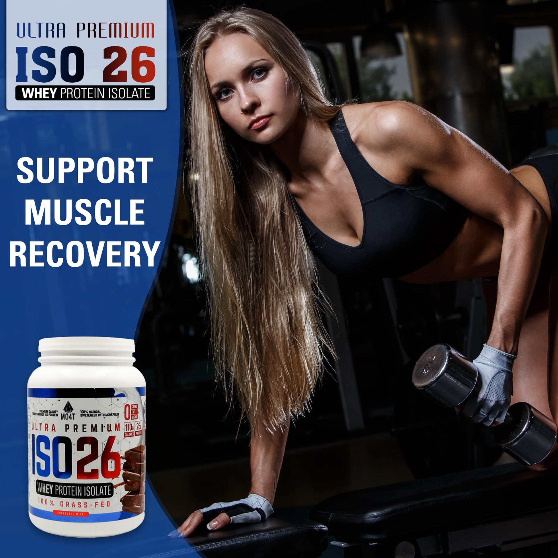 MOMOF4TRANSFORM MO4T Grass Fed Whey Protein Isolate Powder, Naturally Sweetened - Maple Wellness Supplements