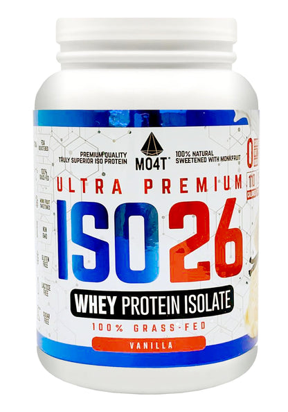 MOMOF4TRANSFORM MO4T Grass Fed Whey Protein Isolate Powder, Naturally Sweetened - Maple Wellness Supplements