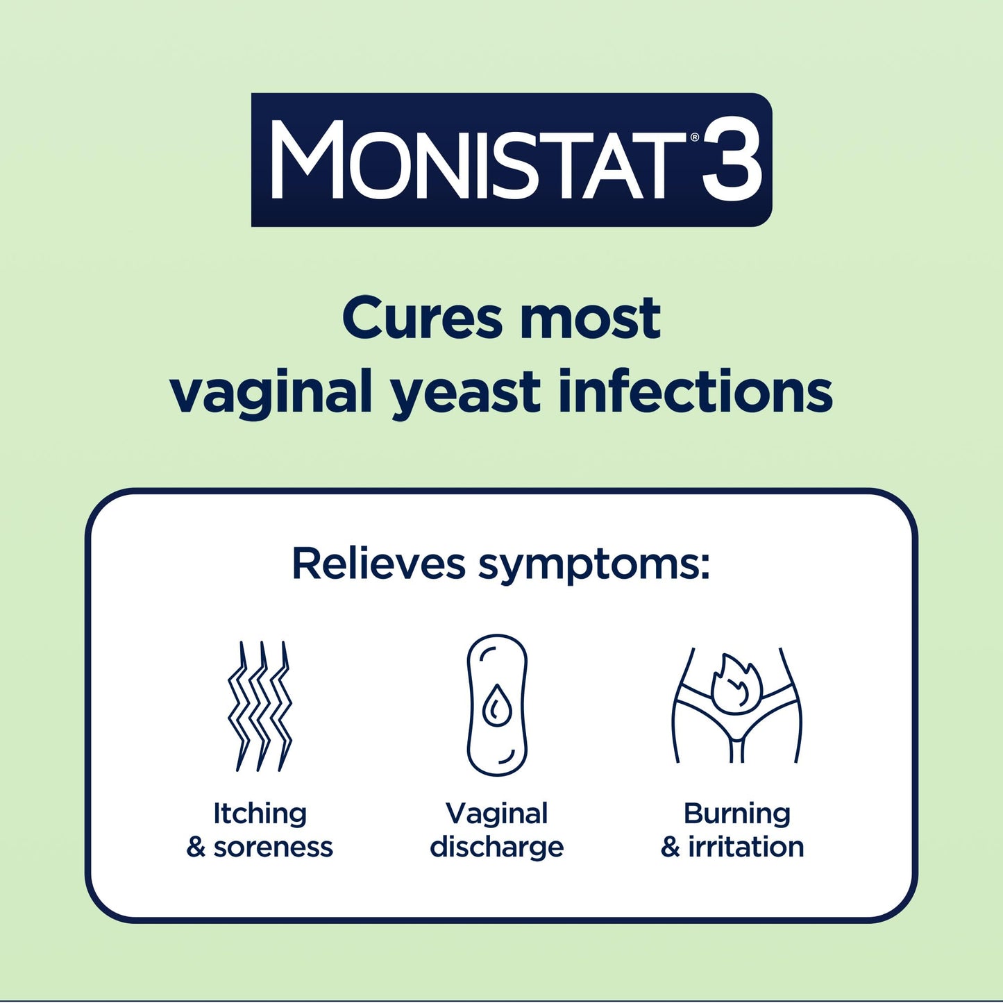 Monistat 3-Day Yeast Infection Treatment for Women, 3 Miconazole Vaginal Suppositories & External Itch Relief Cream (9g Tube) Combo Pack - Maple Wellness Supplements