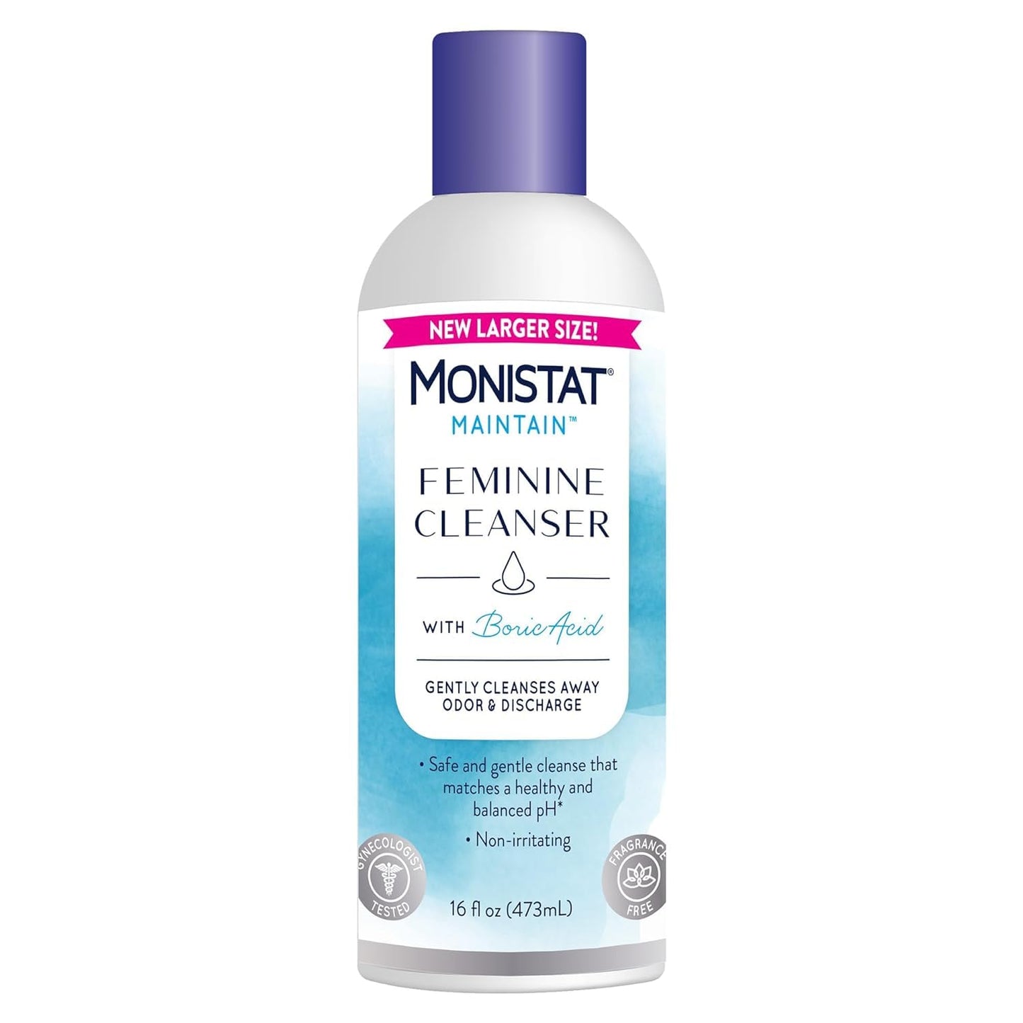 Monistat Boric Acid Feminine Cleanser, (2 Wash & 2 Cloth) Variety Pack - Maple Wellness Supplements