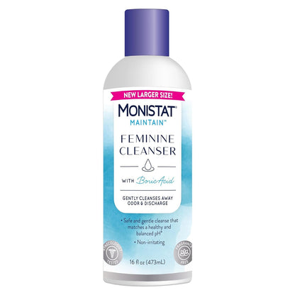 Monistat Boric Acid Feminine Cleanser, (2 Wash & 2 Cloth) Variety Pack - Maple Wellness Supplements