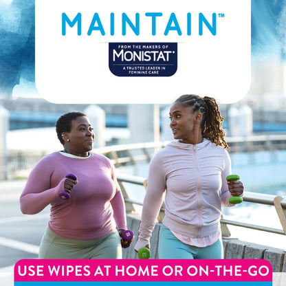 Monistat Maintain Boric Acid Odor Control Kit, 10 Feminine Wipes & 10 Boric Acid Suppositories for Women, Fragrance-Free and Non-Irritating pH Balanced Formulas to Control Vaginal Odor - Maple Wellness Supplements