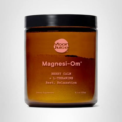 Moon Juice Magnesi-Om Magnesium Powder Supplement - Chelated Magnesium Complex + L-Theanine Blend for Rest, Relaxation & Regularity - Maple Wellness Supplements