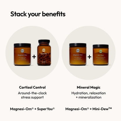 Moon Juice Magnesi-Om Magnesium Powder Supplement - Chelated Magnesium Complex + L-Theanine Blend for Rest, Relaxation & Regularity - Vegan, Non-GMO & No Sugar, Blue Lemon, 4.2 oz, 30 Servings - Maple Wellness Supplements