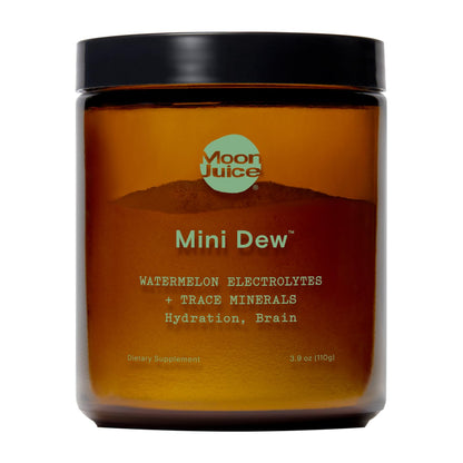Moon Juice Mini Dew Electrolytes Powder - Sugar Free Minerals & Electrolyte Hydration Powder for Instant Hydration & Brain Support - Magnesium, Calcium, Potassium, Pink Salt, Watermelon, 30 Servings - Maple Wellness Supplements