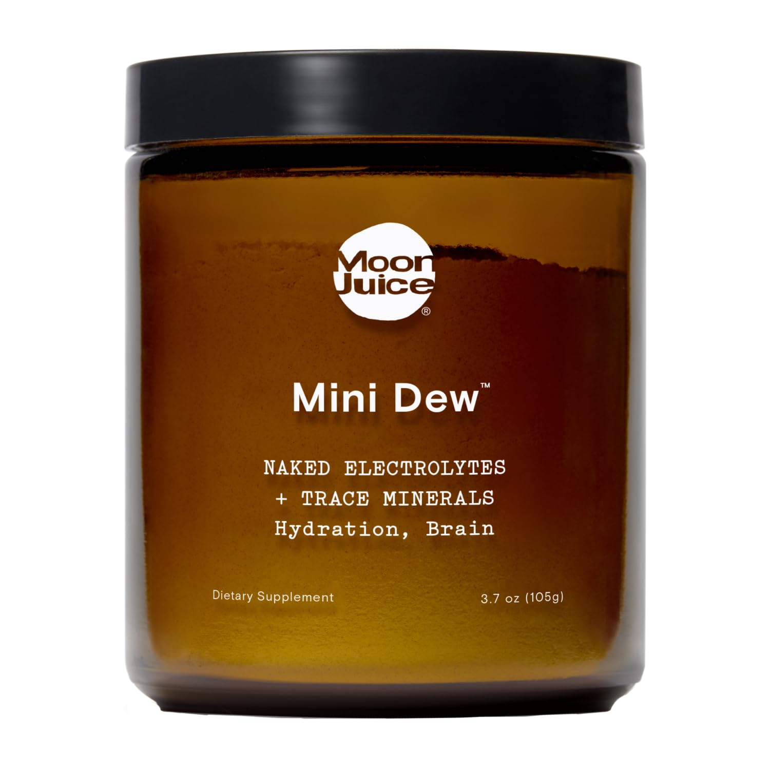 Moon Juice Mini Dew Electrolytes Powder - Sugar Free Minerals & Electrolyte Hydration Powder for Instant Hydration & Brain Support - Magnesium, Calcium, Potassium, Pink Salt, Unflavored, 30 Servings - Maple Wellness Supplements