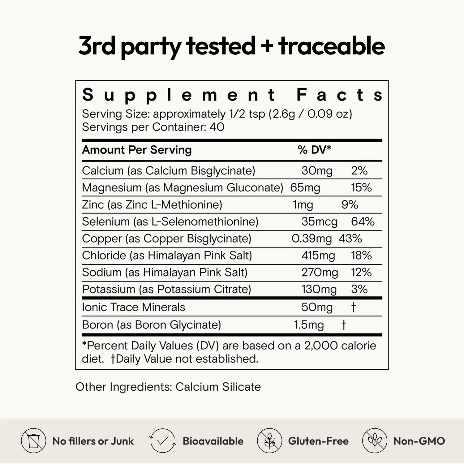 Moon Juice Mini Dew Electrolytes Powder - Sugar Free Minerals & Electrolyte Hydration Powder for Instant Hydration & Brain Support - Magnesium, Calcium, Potassium, Pink Salt, Unflavored, 30 Servings - Maple Wellness Supplements