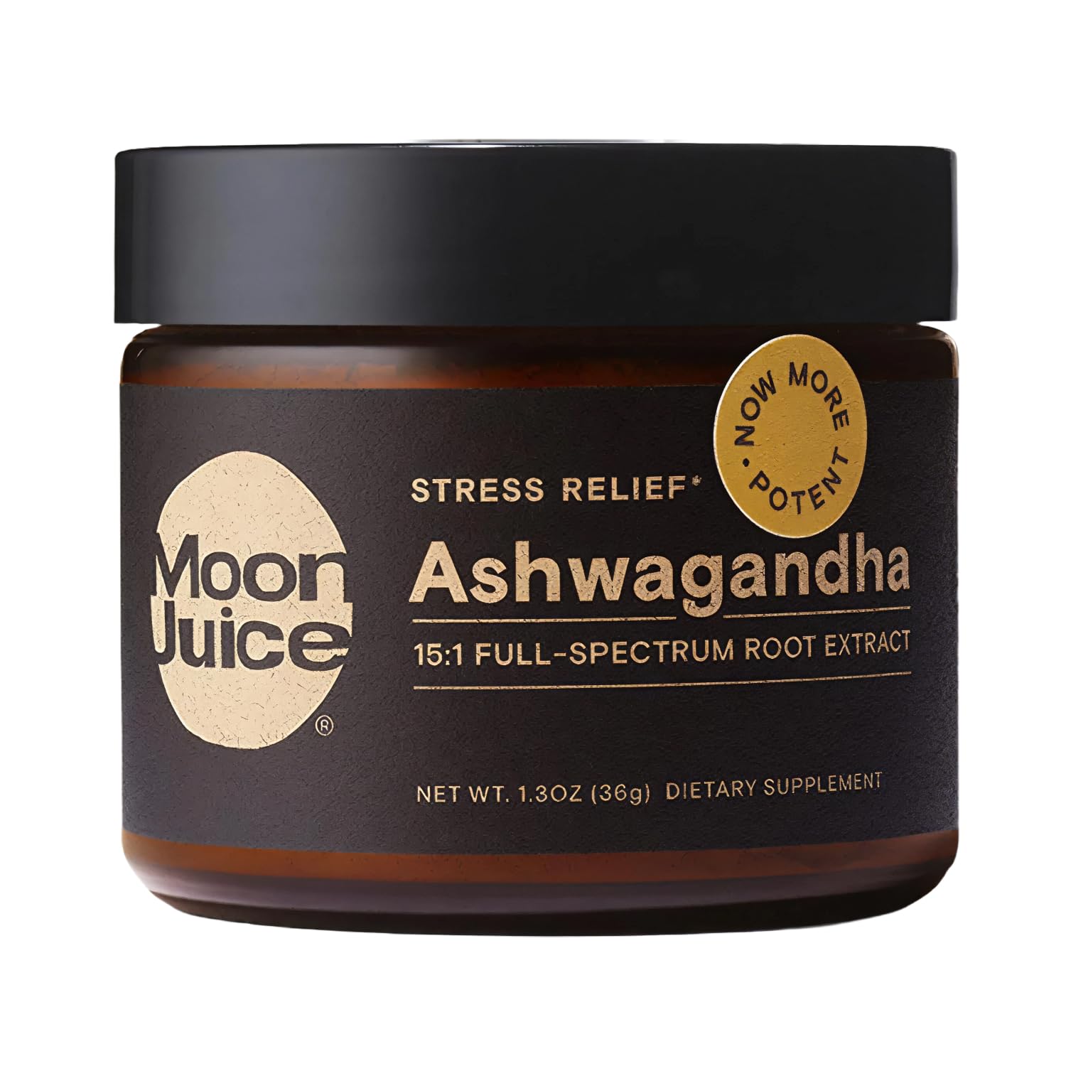 Moon Juice Organic Ashwagandha Supplement - Ashwagandha KSM-66 Root Powder Extract (15:1 Full-Spectrum) for Stress, Focus & Mood - Vegan, Non-GMO, Gluten-Free - 1.3 oz, 72 Servings - Maple Wellness Supplements